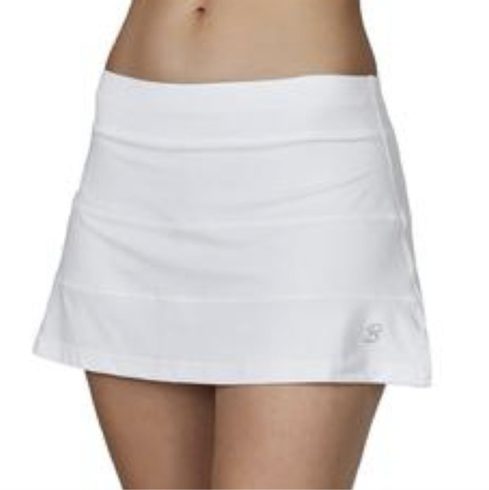 SOFIBELLA White 13"‎ Tennis Skort Large